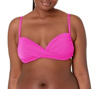 La Blanca Women's Island Goddess Over The Shoulder Wrap Bikini Swimsuit Top, Orchid, 10