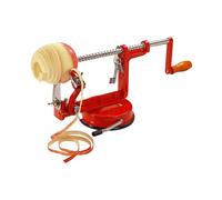 La Bonne Graine Mechanical Apple Peeler, Corer & Slicer - Red