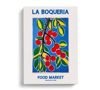 La Boqueria Food Market Exhibition Vol.3 Canvas Print | Gallery Wrapped 30mm Frame Wall Art | 30x20 inches | Ready to Hang | Modern Food Picture | Living Room Bedroom Lounge Office