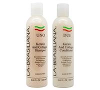 LA-BRASILIANA UNO Keratin After Treatment Shampoo 8.45oz + DUE Conditioner 8.45oz Combo Set