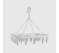 La Briantina Clothes Hanger, Polypropylene, White, 24 pinze