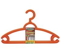 La Briantina OME00807A Space Saving Plastic Hangers Width 42 cm, Polypropylene, Red, Unit
