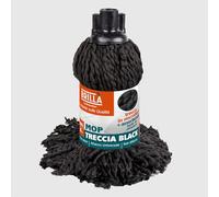 La Briantina Replacement Mop Braid Black in Microfibre 150 g - Effective and Durable for Any Floor - Universal Thread, 30 cm