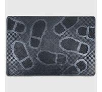 La Briantina Rubber Entrance Doormat Non-Slip Waterproof Black with Designs 40 x 60 cm