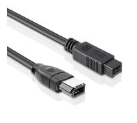 La Brodée 6ft Firewire to USB Adapter Cable IEEE 1394 9Pin to 6Pin Firewire 6 Pin Male to 9 Pin Male Data Transfer Converter Cable for DV Camera Camcorder
