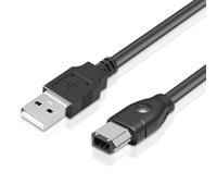 La Brodée Firewire to USB Adapter Cable, 1.8M FireWire Cables IEEE 1394 6 Pin Male to USB2.0 Male Converter Firewire 400 1394-a to USB A Connector Cable for Printer Digital Camera Scanner Hard Disk