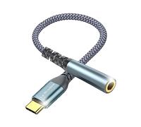 La Brodée USB C to 3.5mm Jack, Mini Type C to 3.5mm Jack Headphone Aux Digital Audio Earphone Adapter Compatible with Samsung Galaxy Pixel, iPhone, i Pad Pro, HUAWEI, Xiaom & More(USBC to Aux 1 Pack)