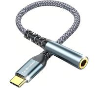La Brodée USB C to 3.5mm Jack,Type C to 3.5mm Headphone Aux to USBC Adapter | Hi-Fi Stereo Digital Audio Jack to USB C Earphone Adaptor Compatible with Samsung Galaxy Pixel,iPhone,i Pad Pro,HUAWEI,Xiaom