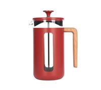 La Cafeti?re Glass Pisa Coffee Maker with Rust-resistant brushed steel frame