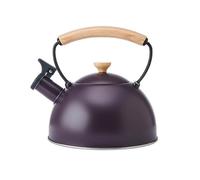 La Cafetiere 1.6L Whistling Kettle Purple with Wood Handle