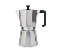 La Cafetière Venice Aluminium Espresso Maker, Twelve Cup, Silver, Gift Boxed