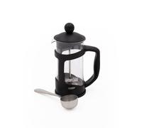 La Cafetiere 2pc Cafetière Set with 3-Cup Plastic Cafetière & Stainless Steel Coffee Measuring Scoop in Black La Cafetiere Black
