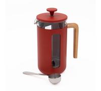 La Cafetiere 2pc Cafetière Set with Pisa 8-Cup Red Cafetière & Stainless Steel Coffee Measuring Scoop | Size: Large La Cafetiere Multicolor Large