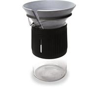 La Cafetiere 3pc Seattle Drip Coffee Maker Set, Glass Carafe & Cone in Black La Cafetiere Black