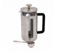 La Cafetière 8 Cup Pisa Brushed Stainless Steel Cafetière and Coffee Measuring Scoop Set