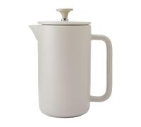 La Cafetière Arezzo 8 Cup 1L Stoneware Cafetière, Heat Resistant French Press with Easy-Grip Plunger, Latte