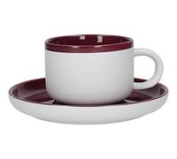 La Cafetiere Barcelona 290ml Tea Cup & Saucer Plum