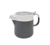 La Cafetière Barcelona Ceramic Teapot with Infuser Basket, 1.2L, Grey