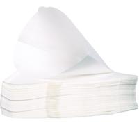 La Cafetière Bleached Coffee Filter Papers Size 4, Pack of 100 - White Disposa