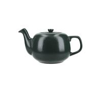 La Cafetiere Classic 4 Cup Ceramic Teapot, 1.2L Green Teapot with Non-Drip Spout