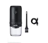 La Cafetière Electric Ceramic Burr Coffee Bean Grinder, Portable, Cordless & USB Rechargeable, Conical Coffee Grinder, Adjustable Grind Settings, Perfect for Travelling or Camping, Matte Black, 200ml