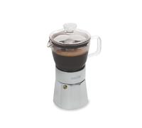 La Cafetiere Espresso Maker with Heat-resistant Borosilicate Glass Top Chamber