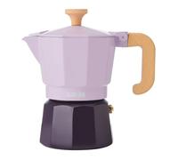 La Cafetière Espresso Pot 3 Cup Purple Colour Two Tone, Made From Aluminium, Compatible With Gas, Electric, Ceramic Hobs, Traditional Italian Espresso Pots, Easy-To-Clean, Handwash Only, 150ml