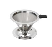 La Cafetiere Filterless Coffee Dripper for Pour-Over Coffee in Silver La Cafetiere Silver