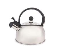 La Cafetiere Induction-Safe Stainless Steel Whistling Kettle in Silver La Cafetiere Silver