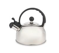 La Cafetière Stainless Steel 1.3 Litres Whistling Kettle, Stove top, Induction and Gas Hob, Silver