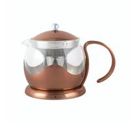 La Cafetière Le Teapot Glass Loose Leaf Teapot with Infuser - Copper - Glass - Teapot