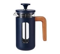La Cafetière Navy Blue Pisa Wood Handle Stainless Steel Cafetière 3 Cup 350ml