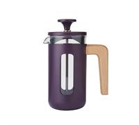 La Cafetiere Pisa 3 Cup Cafetiere Purple with Wood Handle