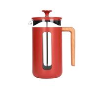 La Cafetiere Pisa 8 Cup Cafetiere Red Wood Handle