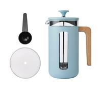 La Cafetière Pisa 8 Cup Cafetière In Sky Blue, Durable Stainless Steel Plunge...