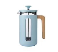 Pisa Stainless Steel Cafetière, Sky Blue, Eight Cup, Gift Boxed La Cafetiere Blue One Size