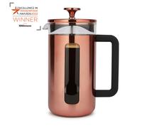 La Cafetière Pisa Glass Cafetiere with Stainless Steel Frame - Copper - Glass