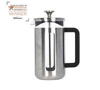 La Cafetière Pisa Glass Cafetiere with Stainless Steel Frame - Silver - Glass