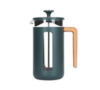 La Cafetière Pisa Stainless Steel Cafetière, 8 Cup French Press, Green, Gift Boxed