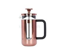 La Cafetière Pisa Stainless Steel Cafetière, Three Cup, Copper, Gift Boxed