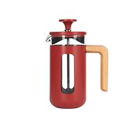 La Cafetière Pisa Stainless Steel Cafetière, Three Cup, Red, Gift Boxed