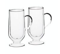 La Cafetière Set of 2 Double-Walled Large Irish Coffee Glasses
