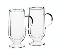 La Cafetière Set of 2 Double-Walled Large Irish Coffee Glasses