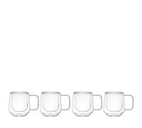 La Cafetiere Set of 4 Double Walled Espresso Glasses in Gift Box