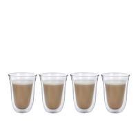 La Cafetiere Set of 4 Double Walled Latte Glasses in Gift Box