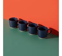 La Cafetiere Set of 4 Navy Ceramic Coffee Mugs La Cafetiere Navy