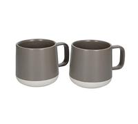 La Cafetière Seville Ceramic 300ml Mug Set, Set of 2 Mugs, Shwarz