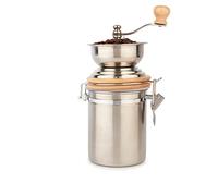 La Cafetiere Stainless Steel Coffee Grinder and Store Silver