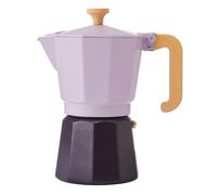 La Cafetière 'Venice' 6 Cup Espresso Maker, 2-Tone Purple, Wooden Handle 290ml - Purple - Aluminium - Espresso Maker