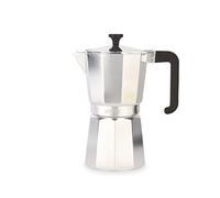 La Cafetière Venice Aluminium Espresso Maker, Nine Cup, Silver, Gift Boxed